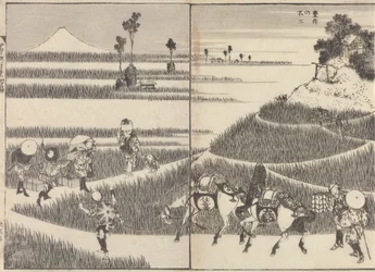 Extrait de « Cent vues du mont Fuji »