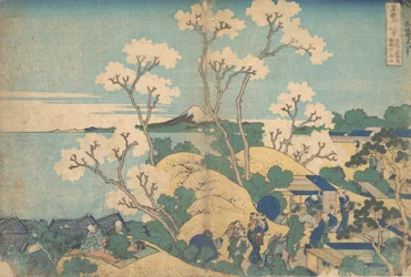 Fuji de Gotenyama à Shinagawa sur le Tokaido, vers 1830-32