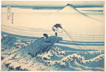 Kajikazawa, dans la province de Kai (Kōshū Kajikazawa), tiré de la série « Les trente-six vues du mont Fuji » (Fugaku sanjūrokkei)
