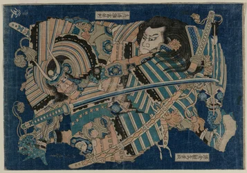Kamakura no Gengoro saisissant Torinoumi Tasaburo, début des années 1830
