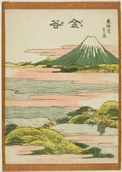 Kanaya, de la série "Les cinquante-trois stations du Tokaido"