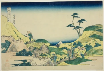 Bas-Meguro (Shimo Meguro), de la série "Trente-six vues du mont Fuji (Fugaku sanjurokkei)"