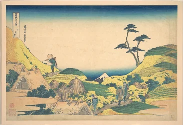 Meguro-du-Bas (Shimo Meguro), tiré de la série « Les trente-six vues du mont Fuji » (Fugaku sanjūrokkei)