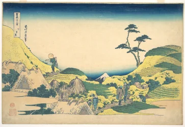 Meguro-du-Bas (Shimo Meguro), tiré de la série « Les trente-six vues du mont Fuji » (Fugaku sanjūrokkei)