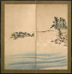 Mont Fuji et Enoshima, période Edo, c.1825