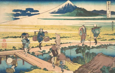 Nakahara dans la province de Sagami Soshu Nakahara, de la série Trente-six vues de M..., vers 1830-1832