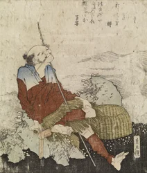 Vieux pêcheur fumant sa pipe, vers 1835