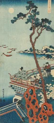 Estampe de la série « Un vrai miroir de poèmes chinois et japonais »