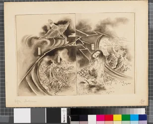 Scènes de la guerre entre le Japon et la Corée, fin du XVIIIe-début du XIXe siècle