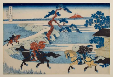 Le village de Sekiya sur la rivière Sumida, tiré de la série « Les trente-six vues du mont Fuji »
