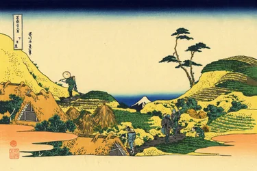 Shimomeguro, c.1830 (estampe sur bois)