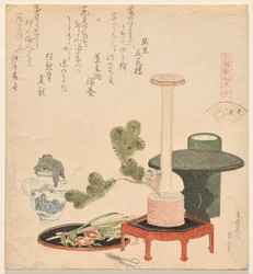 Les coquilles de fleurs, de la série Genroku Poem-Shell Matching Game