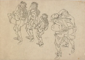 La danse du lion, fin du XVIIIe-début du XIXe siècle