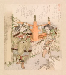 Deux guerriers fumant une pipe à l