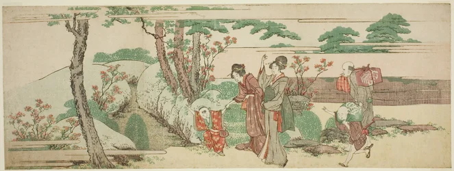 Femmes et enfants en pique-nique