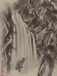Cascade, Aigle et Singe, vers 1887