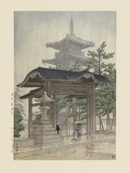 Le temple Zensetsu à Sanshu (1937)