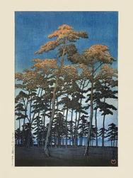 Le parc Hikawa à Omiya (1930) par Kawase Hasui et Watanabe Shozaburo
