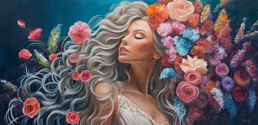 Une beauté florale éthérée