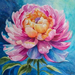 Pivoine rose vif