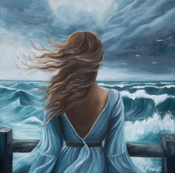 Femme, Tempête en mer