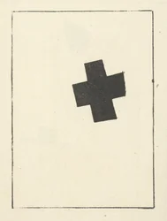 Petite croix noire, inclinée de Suprematism: 34 Drawings