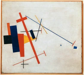 Komposition suprématiste (huile sur toile)
