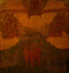 Triomphe des cieux, étude pour une fresque