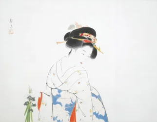 Femme aux iris