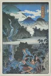 Chutes de Nunobiki au sanctuaire de Jakko (Jakko Nunobiki no taki), de la série "Sites pittoresques dans les montagnes de Nikko (Nikkosan meisho no uchi)"