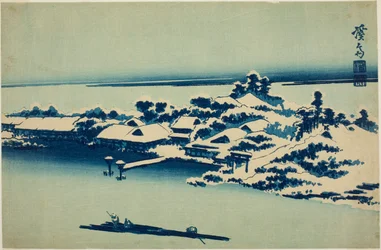 Neige sur la rivière Sumida