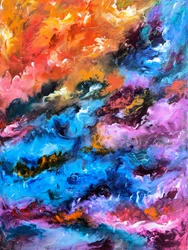 Tourbillons de couleurs vives