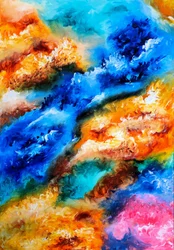 Abstrait fluide et dynamique