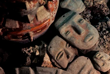 Amériques; archéologie; Mexique; Templo Mayor; Grand Temple des Aztèques; Sépulture; Tenochtitlan