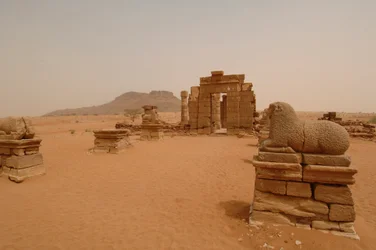Site de Naga, Naqa, Haute Nubie, centre ancien, Période méroïtique
