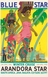 Affiche publicitaire pour le navire de croisière 