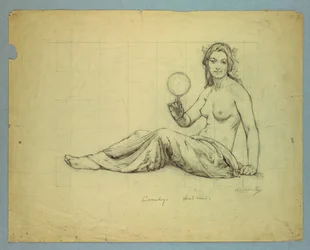 Étude nue de "Comédie" pour bandeau