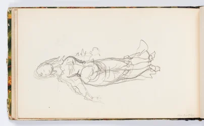 Page de carnet de croquis : Figure féminine