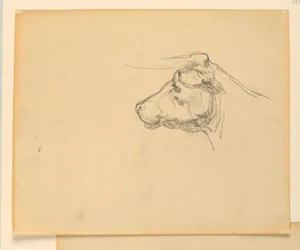 Étude pour "Herding," "Le Progrès de la Civilisation : Chasse, Élevage, Agriculture," Capitole de l