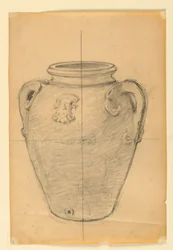 Étude pour vase, "Les Sources de la Richesse, "Union Trust Company Building, Cleveland, OH