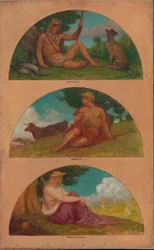 Le Progrès de la civilisation : Chasse, Élevage, Agriculture..., 1905-1906