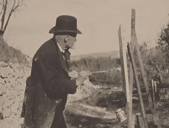Paul Cézanne peignant aux Lauves, 1906