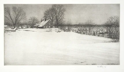 Chemin de campagne, soir