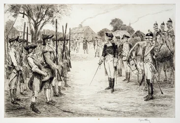George Washington et ses troupes