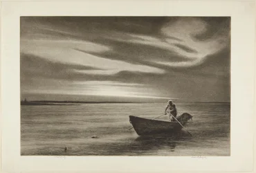 Le pêcheur en doris