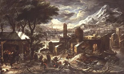 Un vaste paysage alpin d