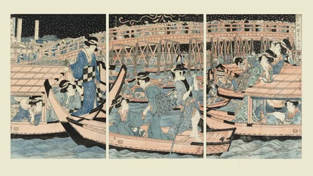 Se rafraîchir près du pont de Ryogoku