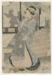 Courtisane Oi de la maison Ebiya (Reeks schoonheden uit de lusthuizen) (Seiro bijin soroi)