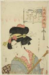 La rivière précieuse des pluviers (Chidori Tamagawa), de la série "Six rivières précieuses à la mode (Furyu Mu Tamagawa)"