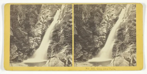 Chutes de Glen Ellis, 1855-75. Créateurs: Kilburn Brothers, BW Kilburn